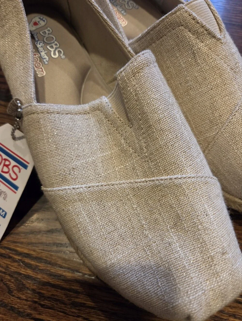 BOBS from Skechers Men's Slip-On Loafers in Light Tan